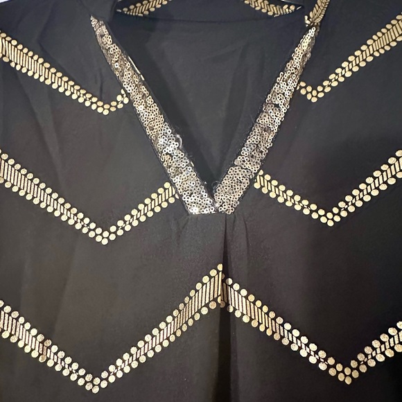 NWT knee length dress with sequin collar - Picture 2 of 2